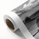 Rolled canvas showcasing a vibrant countryside landscape design, featuring lush green fields and a bright blue sky, ideal for home décor or art collection.