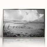 Framed acrylic wall art showcasing a serene countryside landscape design with vibrant colors and intricate detailing, perfect for home decor enhancement.