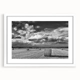 Framed wall art featuring a vibrant countryside landscape design with a white mat, perfect for enhancing home decor and adding a touch of nature-inspired elegance.