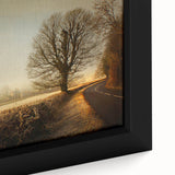 Framed canvas wall art showcasing a vibrant countryside landscape design, featuring lush greenery and rolling hills, perfect for home decor.