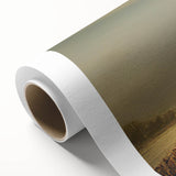 Vibrant rolled canvas wall art showcasing a serene countryside landscape with lush greenery and rolling hills, perfect for enhancing home decor.