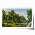 Scenic countryside landscape wall art print showcasing rolling hills and vibrant green fields, rolled and packaged for easy display in home decor.