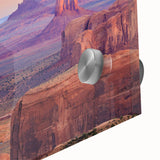 Close-up of a vibrant desert landscape wall art piece, showcasing intricate textures and warm earthy tones, perfect for modern home decor.