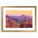 Framed wall art featuring a stunning desert landscape design, showcasing warm gold tones and intricate details, perfect for enhancing modern home decor.