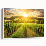 Framed canvas wall art showcasing a desert landscape design, featuring warm earthy tones and intricate details, ideal for modern home decor.