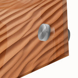 Vibrant close-up of a desert landscape wall art design featuring warm hues of orange and yellow, printed on acrylic glass, showcasing intricate textures and details. Perfect for modern home decor.