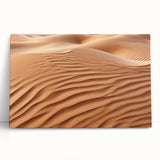 Desert landscape wall art collection featuring vibrant, warm colors on stretched canvas, leaning against a neutral wall, perfect for home decor. Ideal for nature enthusiasts seeking unique and eye-catching design elements.