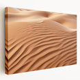 Desert landscape wall art design on stretched canvas, showcasing warm earthy tones and textured details, ideal for home decor accents in contemporary spaces.