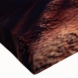 Close-up of a vibrant desert landscape wall art design on stretched canvas, showcasing rich colors and intricate details, ideal for modern home decor. Perfectly captures the essence of arid beauty and artistic expression.