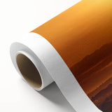 Desert landscape wall art design on rolled canvas, showcasing vibrant colors and intricate patterns, ideal for modern home decor and artistic ambiance.