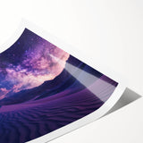 Desert landscape wall art collection featuring vibrant hues of orange and yellow with intricate details, rolled and packaged in a protective tube for easy display.