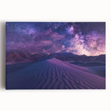 Stretched canvas wall art showcasing a vibrant desert landscape design, featuring warm earth tones and intricate patterns, perfect for enhancing modern interior decor.