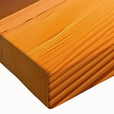 Close-up of a stretched canvas wall art design showcasing a vibrant desert landscape, featuring warm earth tones and intricate textures, perfect for home decor.