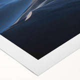 Vibrant rolled canvas depicting an abstract desert dune landscape design in warm earth tones, perfect for home decor and wall art collection.