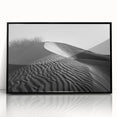 Framed acrylic wall art showcasing a stunning desert dunes landscape with a vibrant color palette, perfect for enhancing modern home decor.