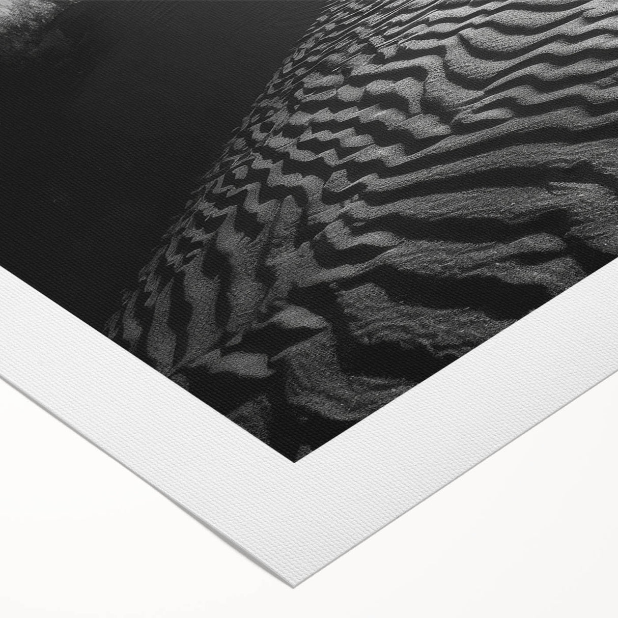 Rolled canvas showcasing a stunning desert dune landscape, featuring warm sandy tones and soft curves, ideal for modern home decor and wall art collection.