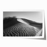 Sandy desert dunes captured in a vibrant wall art print, showcasing soft golden hues and intricate textures, perfect for enhancing any modern living space or office decor.