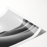 Dune landscape wall art print showcasing soft sandy hues and gentle curves, ideal for home decor. Features a rolled format for easy framing and display.