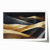 Serene desert landscape wall art print showcasing soft golden dunes under a pastel sky, ideal for modern home decor, rolled and ready for framing.