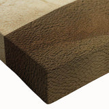 Close-up of a stretched canvas wall art piece showcasing abstract dune landscapes with warm earth tones and textured details, ideal for modern home decor.