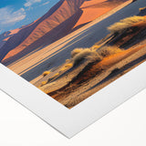 Rolled canvas wall art showcasing a stunning desert dune landscape in warm tones, perfect for enhancing home décor with a touch of natural beauty.