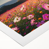 Vibrant landscape wall art on rolled canvas showcasing a serene field scene with lush greenery and a bright blue sky, ideal for home decor.