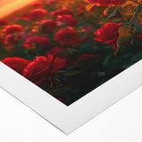 Vibrant rolled canvas wall art showcasing a serene landscape with rolling fields and a blue sky, perfect for enhancing home decor and creating a calming atmosphere.