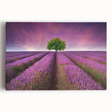 Stretched canvas wall art showcasing a vibrant landscape design with rolling green fields and a serene sky, perfect for modern home decor. Ideal for enhancing living spaces with nature-inspired aesthetics.