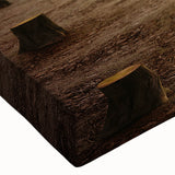 Close-up of a stretched canvas showcasing a vibrant landscape design featuring colorful fields and rolling hills, perfect for home decor or art enthusiasts.