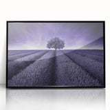 Framed wall art showcasing a vibrant landscape of fields with rich greens and golden hues, set in a sleek black frame, ideal for home decor enhancement.