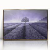 Framed wall art featuring a vibrant landscape design with golden accents, showcasing lush green fields and a serene sky, ideal for home decor enhancement.