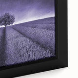 Framed canvas wall art showcasing a vibrant landscape design with rolling fields and a serene sky, ideal for home decor. The artwork emphasizes rich colors and intricate details, adding a touch of nature-inspired elegance to any room.