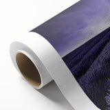 Vibrant abstract landscape canvas art featuring rolling green fields under a clear blue sky, perfect for enhancing home decor and bringing nature indoors.