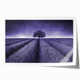 Vibrant rolled canvas print showcasing a serene landscape with lush green fields and a clear blue sky, ideal for home decor and art enthusiasts.