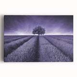 Stretched canvas wall art showcasing a vibrant landscape design with rolling fields and a sunset, perfect for enhancing home decor and creating a serene atmosphere.