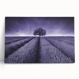 Stretched canvas wall art showcasing a vibrant landscape design featuring lush green fields and a serene blue sky, ideal for home decor enhancement.