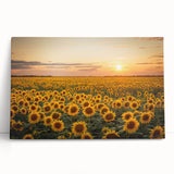 Stretched canvas wall art showcasing a vibrant landscape with rolling green fields and a blue sky, perfect for modern home decor. Ideal for nature enthusiasts.