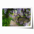 Colorful rolled wall art print showcasing a vibrant landscape garden design, featuring lush greenery, blooming flowers, and serene natural elements, ideal for home decor.