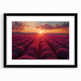 Framed wall art collection showcasing a vibrant landscape design with a black mat, ideal for home decor and artistic interiors. Perfect for enhancing living spaces with modern aesthetics.