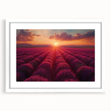 Framed wall art collection showcasing a serene landscape garden design with a white mat, perfect for enhancing home decor and adding a touch of nature.