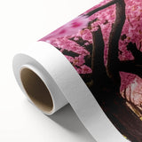 Vibrant rolled canvas showcasing a stunning landscape garden design, perfect for home decor, featuring lush greenery and colorful flowers, packaged securely in a protective tube.