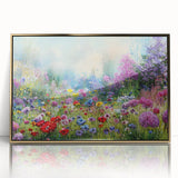Framed wall art featuring a stunning landscapes and gardens design, with a gold acrylic front, perfect for enhancing home decor and adding a touch of elegance.