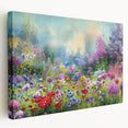 Stretched canvas wall art showcasing a vibrant landscapes and gardens design, featuring rich colors and intricate details, ideal for home decor enhancement.