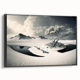 Framed canvas wall art from the Glacier Design collection, showcasing a stunning landscape with vibrant colors and a black frame, perfect for home decor.