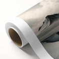 Vibrant rolled canvas print showcasing a stunning glacier landscape design, featuring icy blue tones and intricate details, perfect for modern home decor.