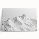 Stretched canvas wall art featuring a stunning glacier landscape design in vibrant blues and whites, perfect for adding a serene, nature-inspired touch to any room.