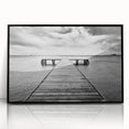 Framed acrylic wall art from the Landscapes Harbor Design 21 collection, showcasing a modern black frame with a vibrant landscape scene, ideal for contemporary decor.