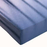 Close-up of a stretched canvas wall art featuring a vibrant harbor landscape design, showcasing rich colors and intricate details, perfect for home decor.