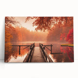 Stretched canvas featuring a serene harbor landscape design, showcasing vibrant blues and greens, perfect for enhancing home decor in coastal-themed settings.