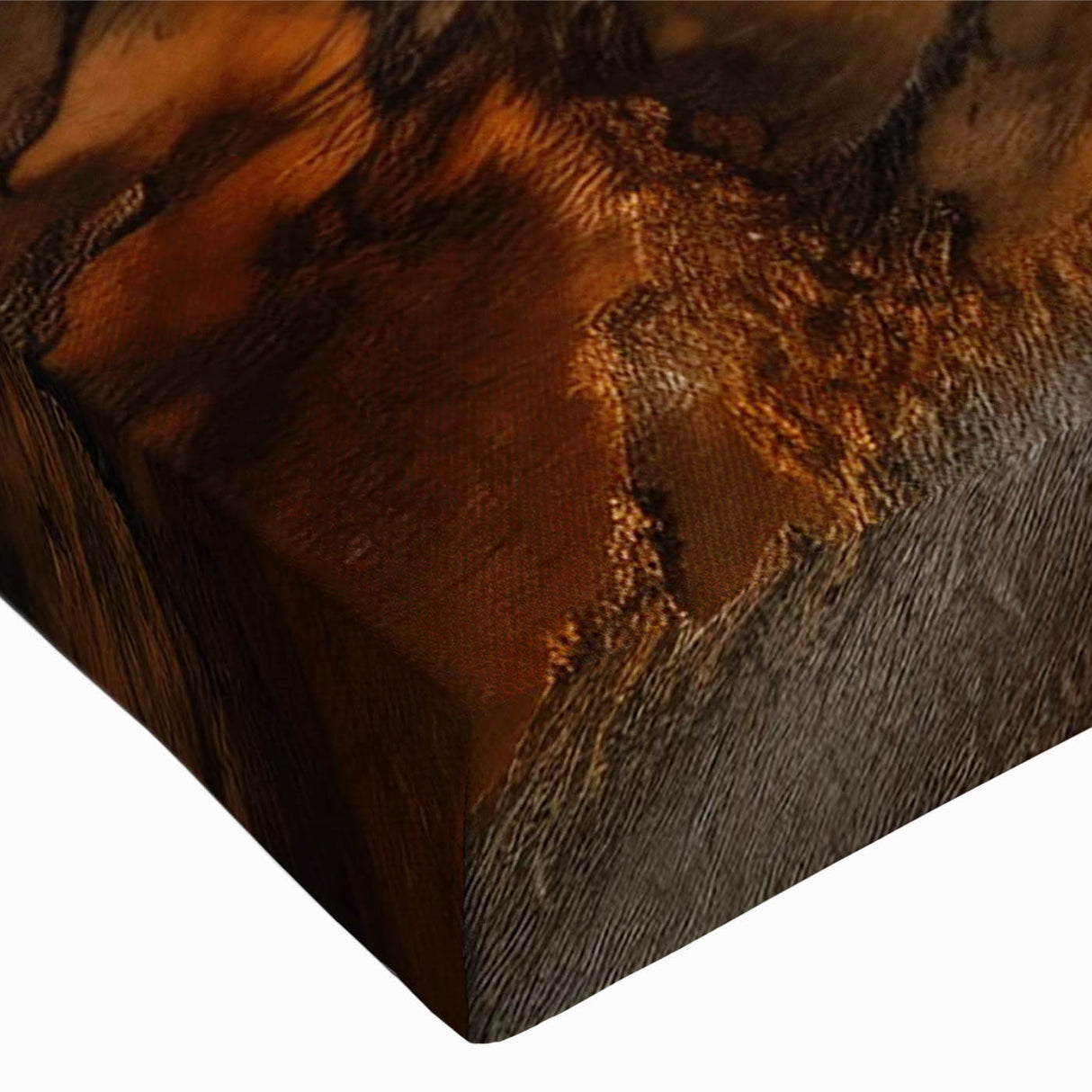 Close-up of a vibrant hot spring landscape wall art design on stretched canvas, showcasing rich colors and intricate details, perfect for enhancing home decor.